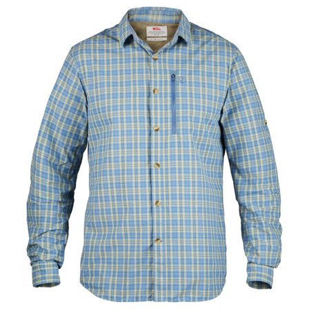 Fjällräven Abisko Hike Shirt LS Men long-sleeved shirts Blue S