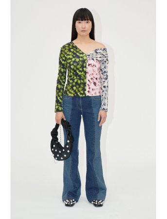 STINE GOYA One Shoulder Long Sleeve Top, 2254 - Multi/patterned - L