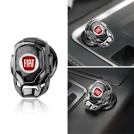 Bil Enkeltrycksstart Interiördekoration Bil Startknapp Dekoration För FIAT 500 Grande Stilo Freemont Punto Astra Bravo Ducato