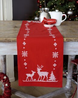 Stickpackung Läufer Rentiere