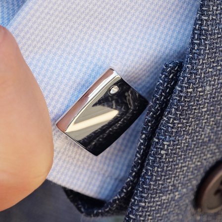 Single Stone Cufflinks for Men