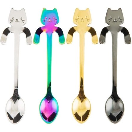 IC 4 kpl. kissake setti, rottinkinen riippuva kuppi ja teelusikka