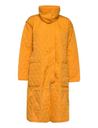 Aris Quilt L/S Over D Coat Yellow French Connection