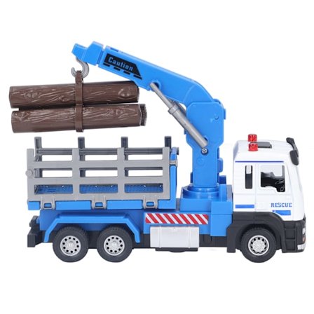 1:32 Skala Tømmerbil Leketøy med Lys- og Musikkfunksjon for Barn Over 6 År Blå