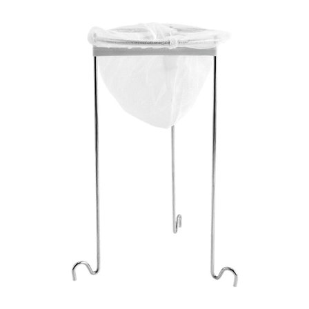 Rustfri stål si-stativ med genanvendelige nylonposer Filterholder sæt til nøddemælk, juice, ost, yoghurt, bouillon, stabilt stativdesign, let at bruge