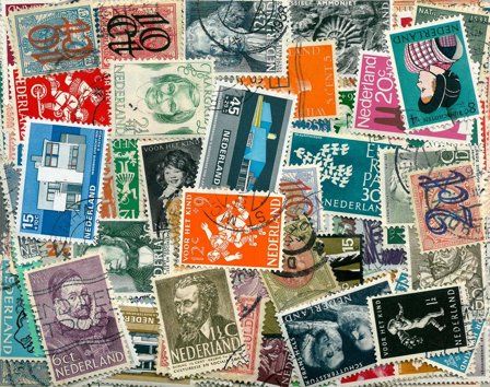 Holland - 222 forskellige stemplede frimærker