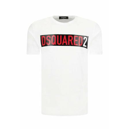 Dsquared2 T-shirt Iconic Hvid, Herre T-shirts, Størrelse: L