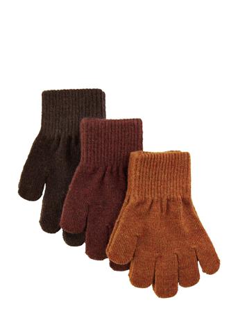 Magic Gloves 3 Pack Accessories Gloves & Mittens Mittens Multi/mønstret Mikk-line*Betinget Tilbud
