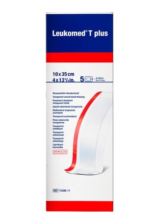 Leukomed T-Plus Filmbandage 10x35cm 5 stk, Medicin & Pleje, Plastre, Øvrige