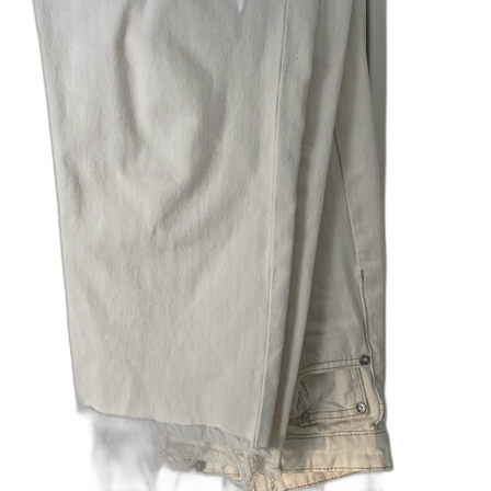 Jeans hi rise straight naturfärg - zara