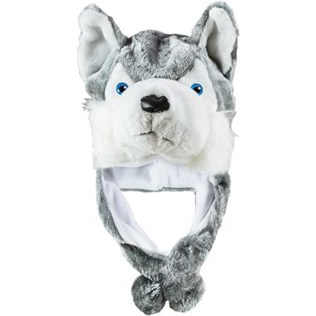 Husky Timber Wolf Plyschdjur Vintermössa Varm Vinter (Kort)