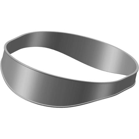Halslinje rakmall - Skäggformningsverktyg - Böjt hårlinjeformningsverktyg Gör-det-själv-hårklippningar Fade Guide Grey