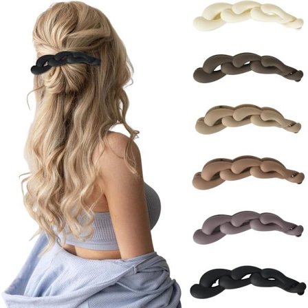 6 kpl - Hiusklipsi - Hiusneula - Hiusklipsi - Hiusklipsi - Banaaniklipsi - Poninhäntäklipsi - Banaani