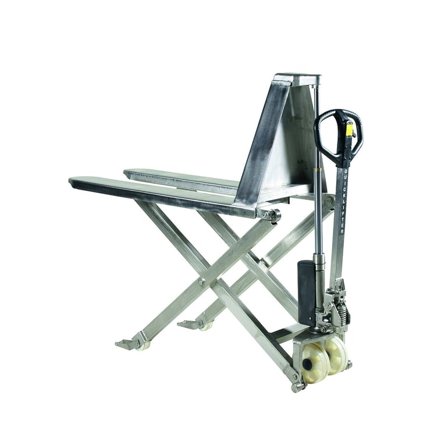 Saxlyftvagn, rostfri, 1000 kg, 1150 mm