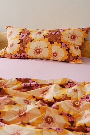 Jotex - Örngott 50x90 Cm Ekologisk Brun/gul FRIDA - Köp Örngott hos Jotex