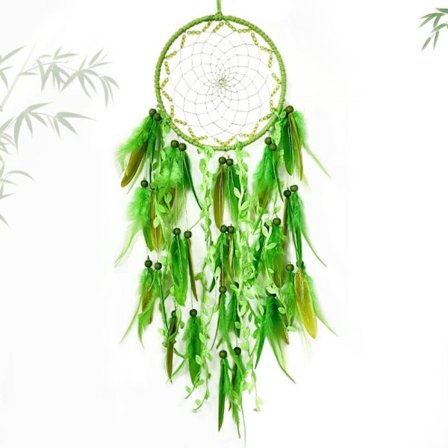 Feather Dream Catchers Grön Dream Catchers Feather Wall Hang