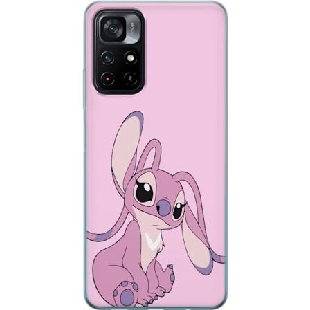 Xiaomi Poco M4 Pro 5G Gjennomsiktig deksel Stitch rosa