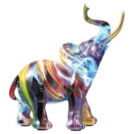 Sköldpaddsfigur Kristall Sköldpaddsdekoration Elefant Trädgårdsstaty Vilddjursfigur Elefantstaty Elefantskulptur