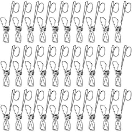 NO 50 kpl kannettavia pyykkipoikia, vaatekaapin ripustinkiinnikkeet