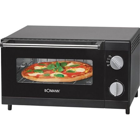 Bomann MPO 2246 CB 12L pizzaugn Svart - BOMANN - Över- och undervärme - Timer - 1000 Watt