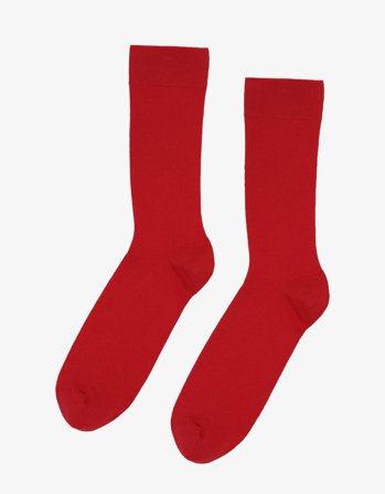Classic Organic Sock - Scarlet Red - One Size