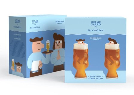 Mikkeller Ølglass IPA 50cl 2stk