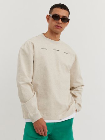Holzweiler M. Bloom National Crew - Grey Mix - Men's - S