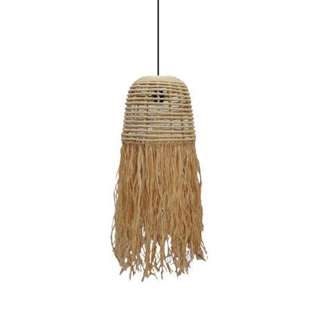 Rattan pendellampe, 30x30x71cm, naturlig finish