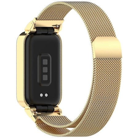 Magnetarmbånd med integreret metalramme til Xiaomi Smart Band 9 Active/Redmi Band 3_jar