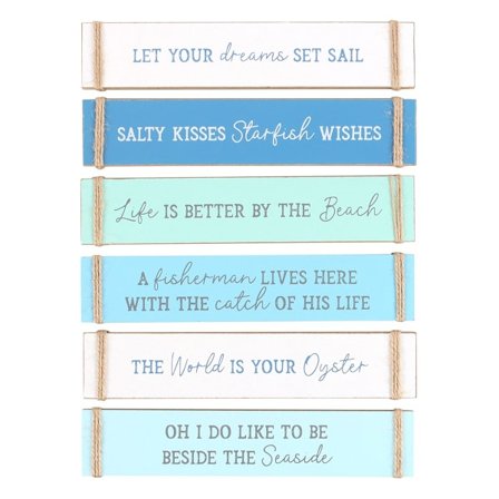 Something Different Nautical Plaque (6-pack) One Size Blå/Vit