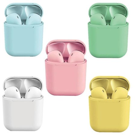 Vandtætte Bluetooth Sportshøretelefoner Headset Trådløse høretelefoner Til Iphone Samsung, Xiaomi, Huawei, Oneplus white