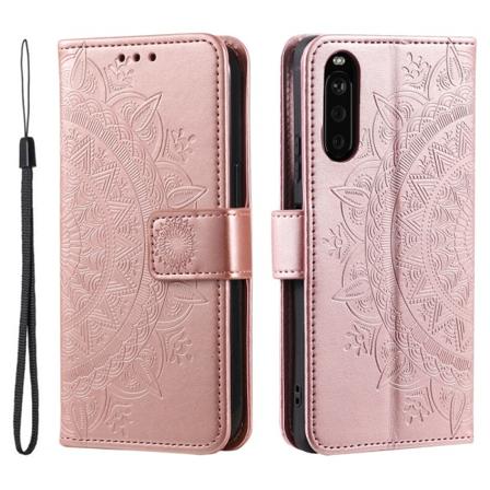 SKALO Sony Xperia 10 VI Mandala Plånboksfodral - Roséguld Roséguld