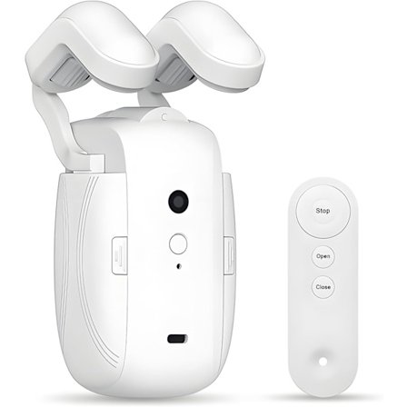 Smart Automatisk Gardinåpner med Fjernkontroll, Oppgradert Høytytende Motor, Gardinrobotmotor Passer