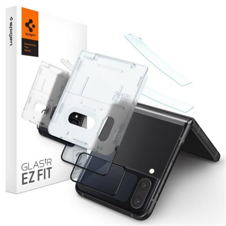 Spigen Galaxy Z Flip 4 2-pack Skärmskydd "ez Fit" + Hinge Film S