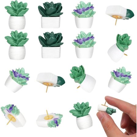 20 stk sukkulente planter dekorative trykknapper Floret Thumbtacks for
