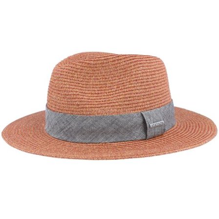 Stetson - Svart traveler Hatt - Toyo Hawaiian Sunset Straw Hat Traveller @ Hatstore