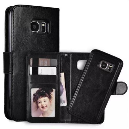 Samsung Galaxy S10 Plus Plånboksfodral Skal Med Magnet 2 I 1 Svart