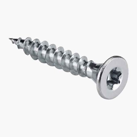 Träskruv 5 x 30 mm Elförzinkad Stål, 200 st. - Biltema