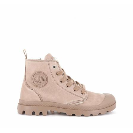 Palladium, Lace-up Boots Beige, Dames, Maat:36 EU