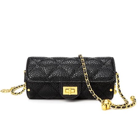 Quiltet Crossbody Bag Damer Skulderveske Sylinder Diamantkjede Tote Bag