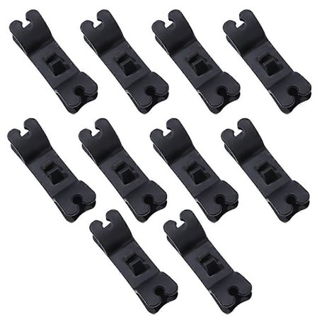 Sladdorganisatör för hushållsapparater - 10-pack stilrena sladdhållare, självhäftande för köksmixer, blender, kaffebryggare, press