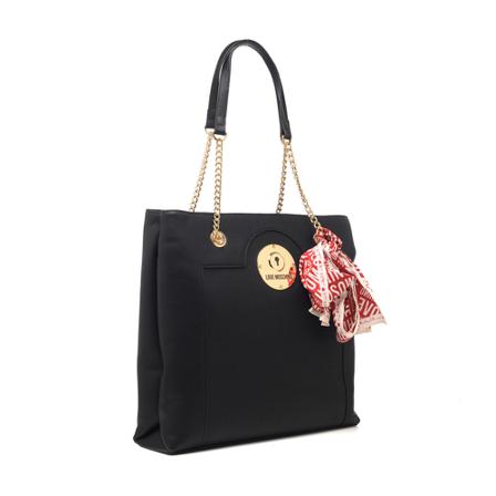 Moschino, Tote Bags Zwart, Dames, Maat:ONE Size