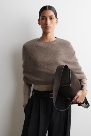 COS Femme Sac Bandoulière Plinth - Cuir in Marron