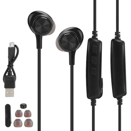 Bluetooth-headset Bärbar Svart Trådlös Hörlur Magnetisk Stereo In-Ear Hörlurar Set