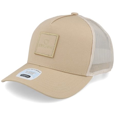 Brixton - Beige trucker Cap - Alpha Block X Mesh Cap Sand/Sand Trucker @ Hatstore