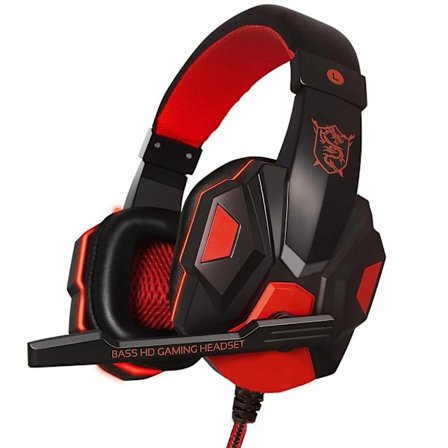 Spelheadset för dator/PS4 röd