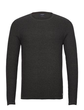 Jprblucarlos Knit Crew Neck Noos Neulepaita Pyöreä Kaula-aukko Harmaa Jack & J S