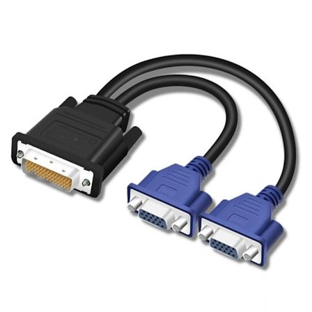 Videokabel DMS 59 till Dubbel VGA Adapter