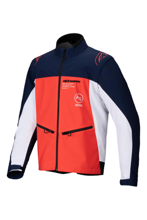 Geacă Softshell Enduro Alpinestars Lite-Dura bleumarin/portocaliu aprins/alb S