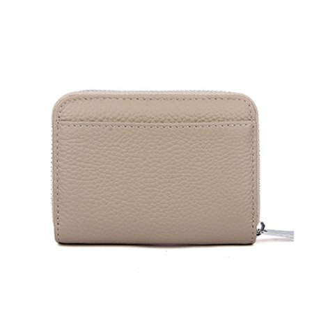 Læderkortholder, RFID-beskyttende pung, khaki